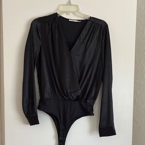 Miami Black Long Sleeve Bodysuit